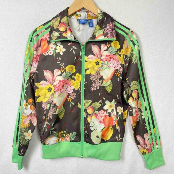 adidas Originals Jackets & Blazers - Adidas Original Fruit Bowl Floral Firebird Track Jacket Womens Size M